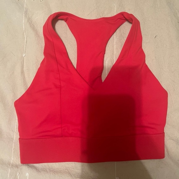Fabletics Pink Powerhold Bra and Short Set - Picture 2 of 9